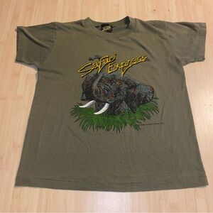 Vintage 1986 Top Half Shirt TROPIX Shirt Safari Express Youth Boys 14/16